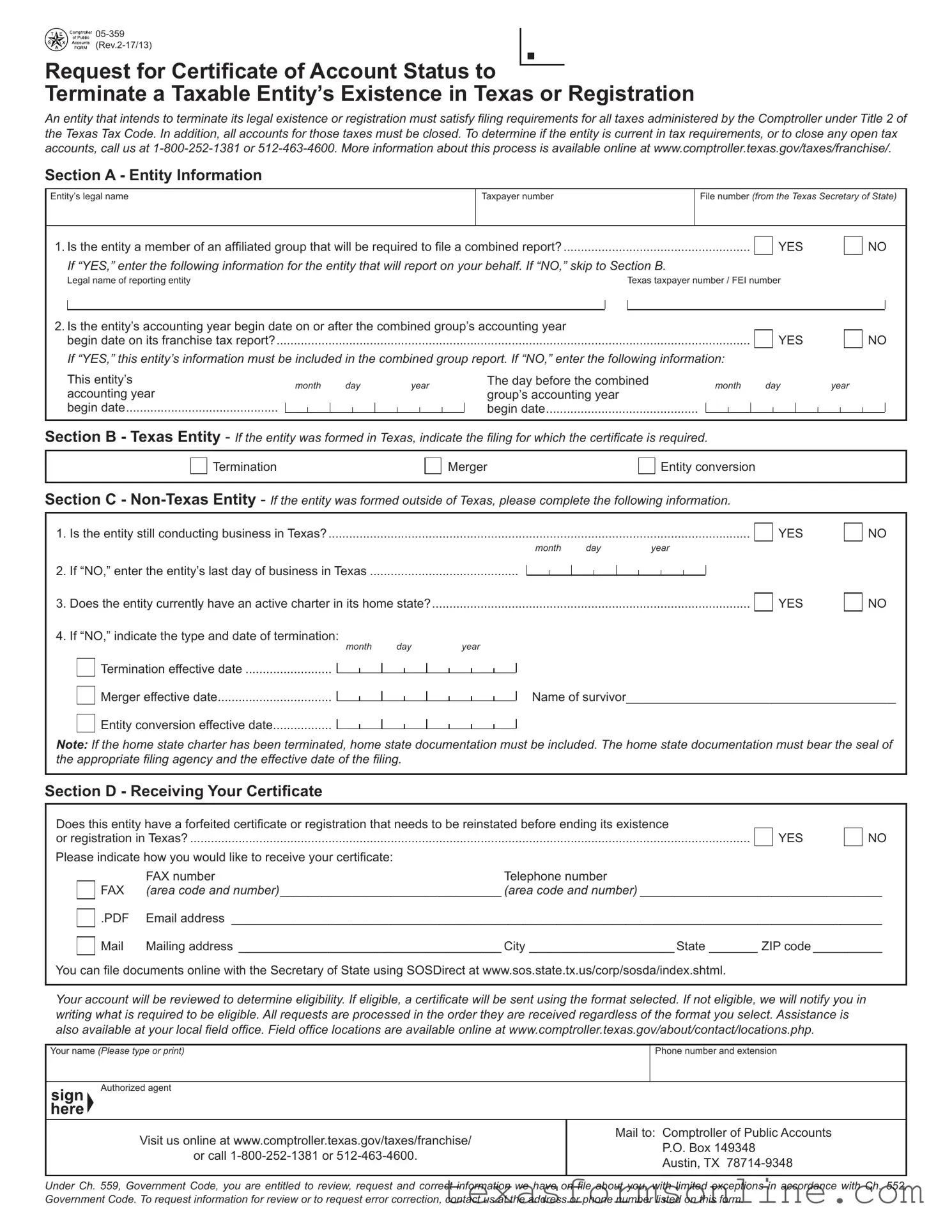 Blank 5 359 Texas PDF Form