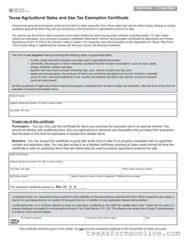 Blank Texas 01 924 PDF Form
