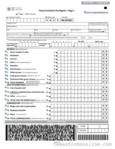 Blank Texas 05 158 A PDF Form