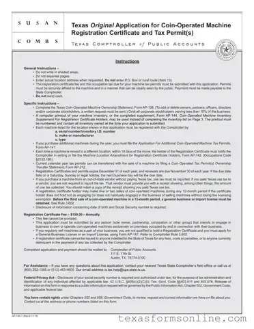 Blank Texas Ap 146 PDF Form
