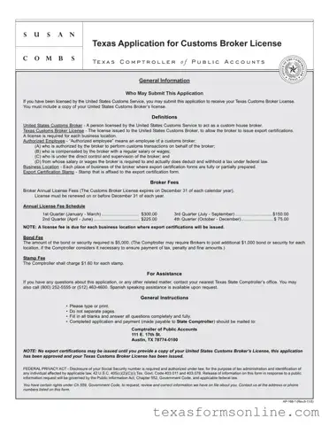 Blank Texas Ap 168 PDF Form
