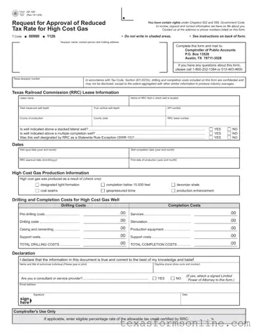 Blank Texas Ap 180 PDF Form