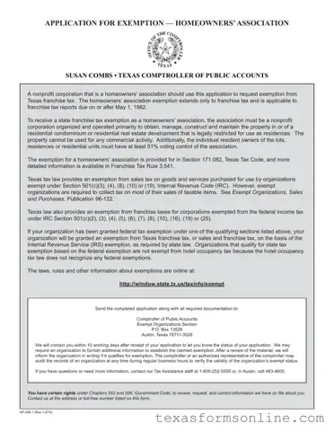 Blank Texas Ap 206 PDF Form