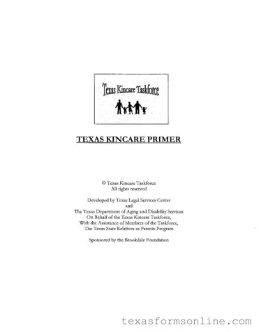 Blank Texas Kincare Primer PDF Form